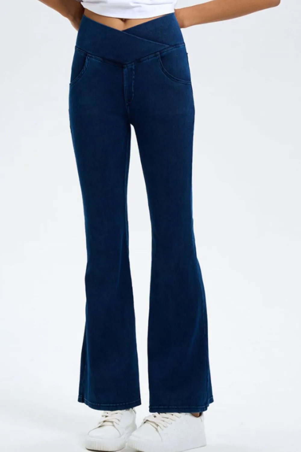 Hazel Blues® |  Basic Bae Pocketed Highly Stretchy Bootcut Jeans