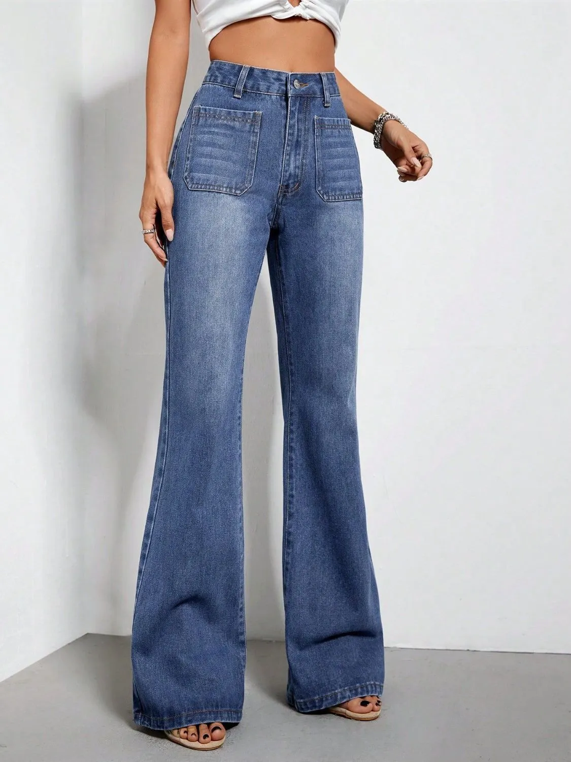 Hazel Blues® |  Bootcut Jeans with Pockets