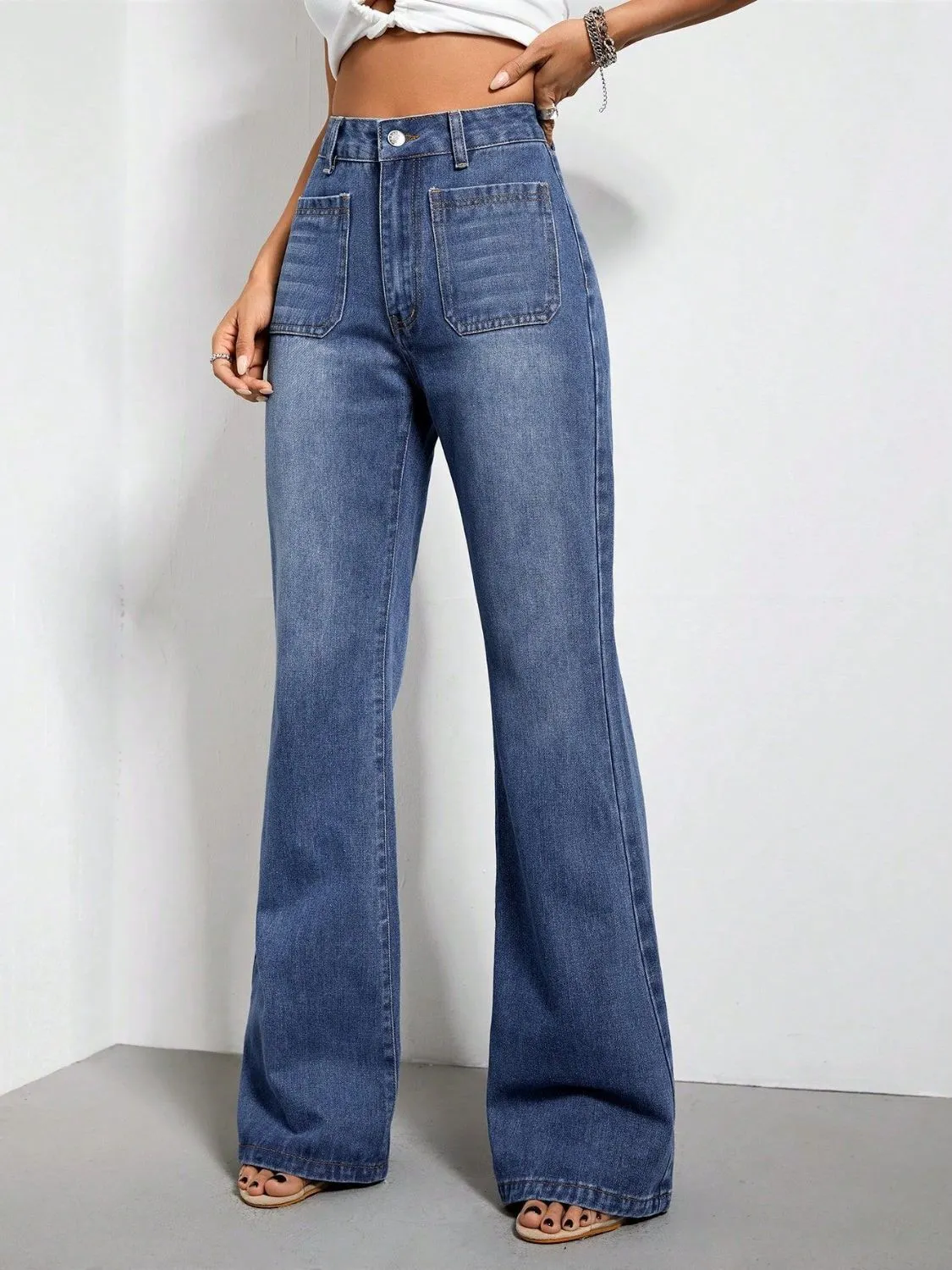Hazel Blues® |  Bootcut Jeans with Pockets