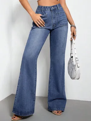 Hazel Blues® |  Bootcut Jeans with Pockets