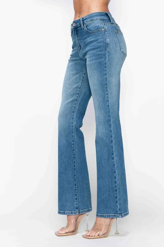 Hazel Blues® |  bytos Cat's Whiskers Mid Rise Bootcut Jeans
