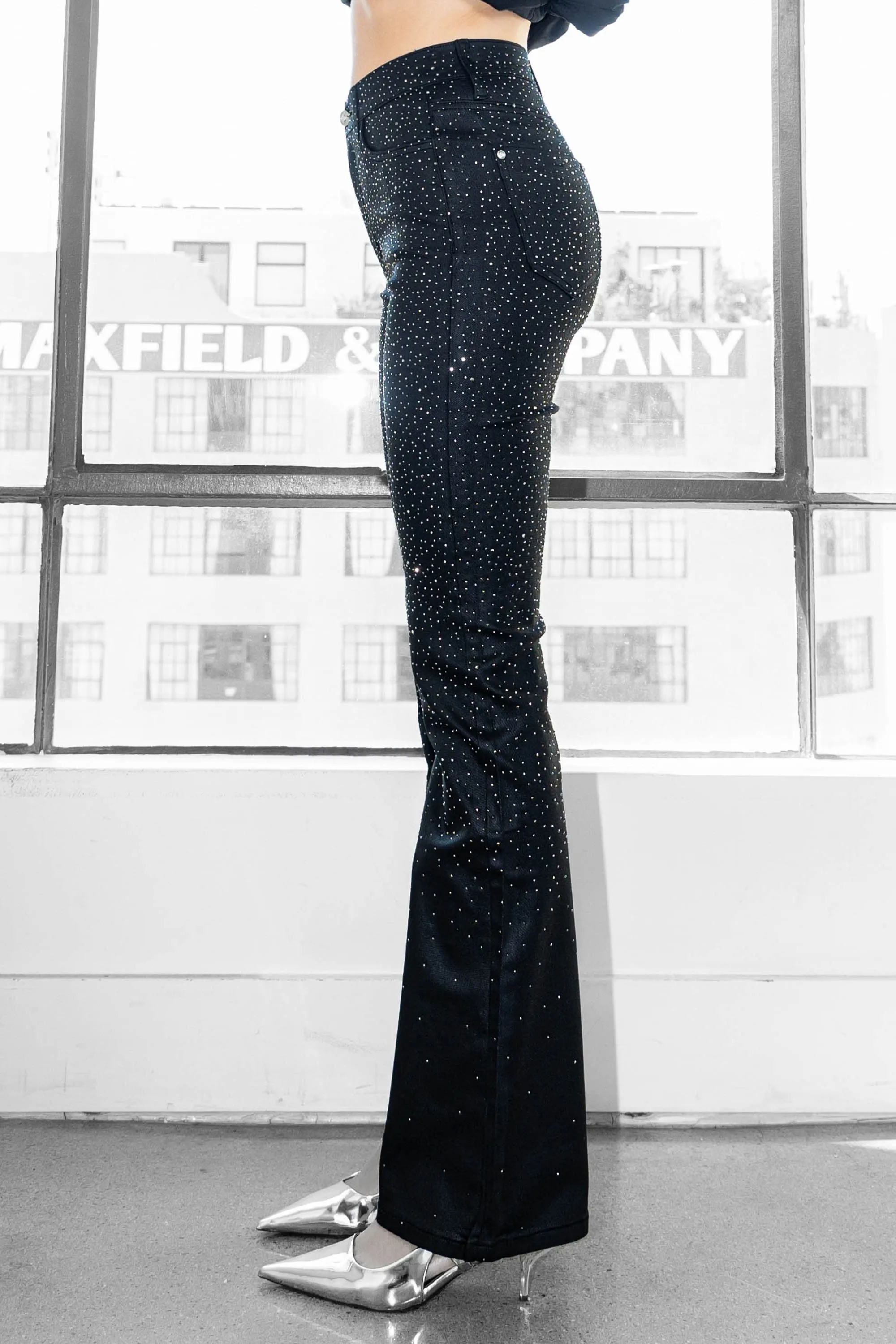 HOLIDAY Rhinestone Bootcut Jeans