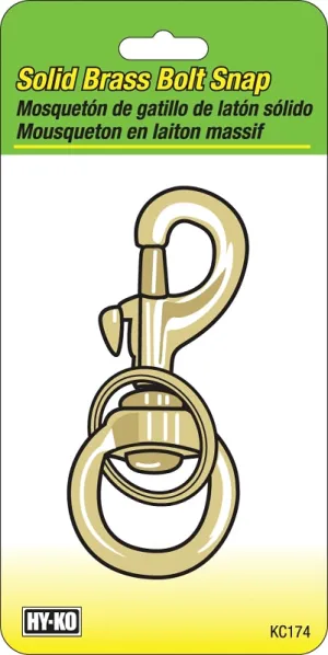 Hy-Ko KC174 Bolt Snap, Brass :CD: QUANTITY: 1