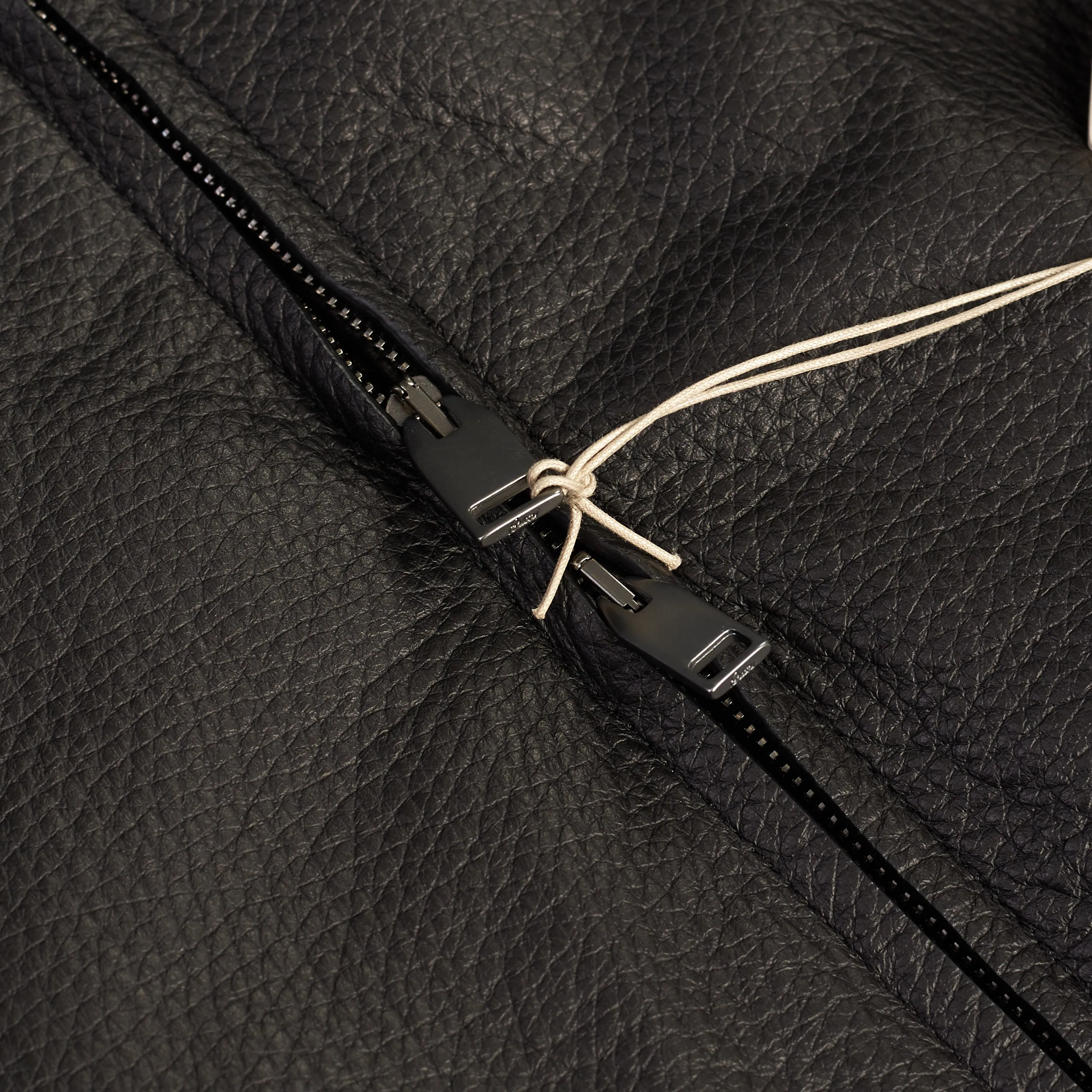 Iconic Bomber Jacket In Black Leather