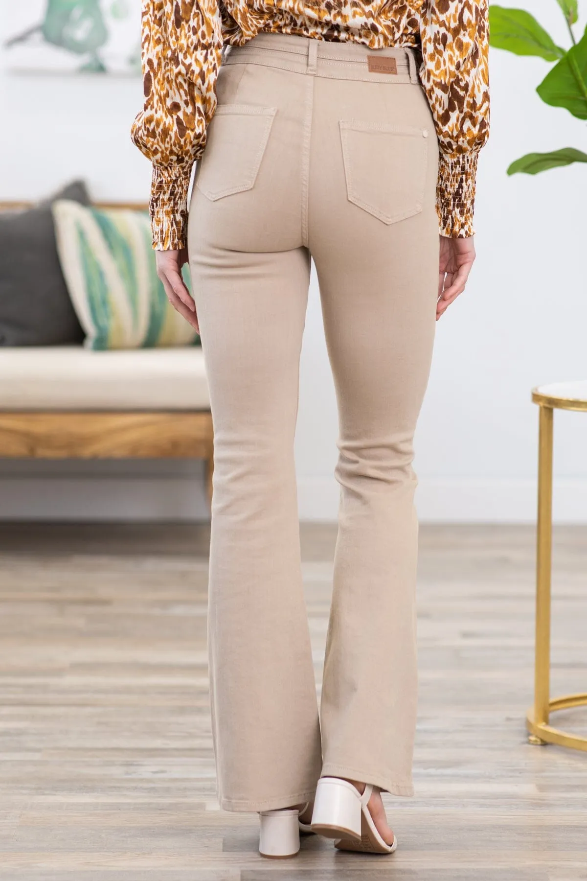 Judy Blue Beige Bootcut Jeans