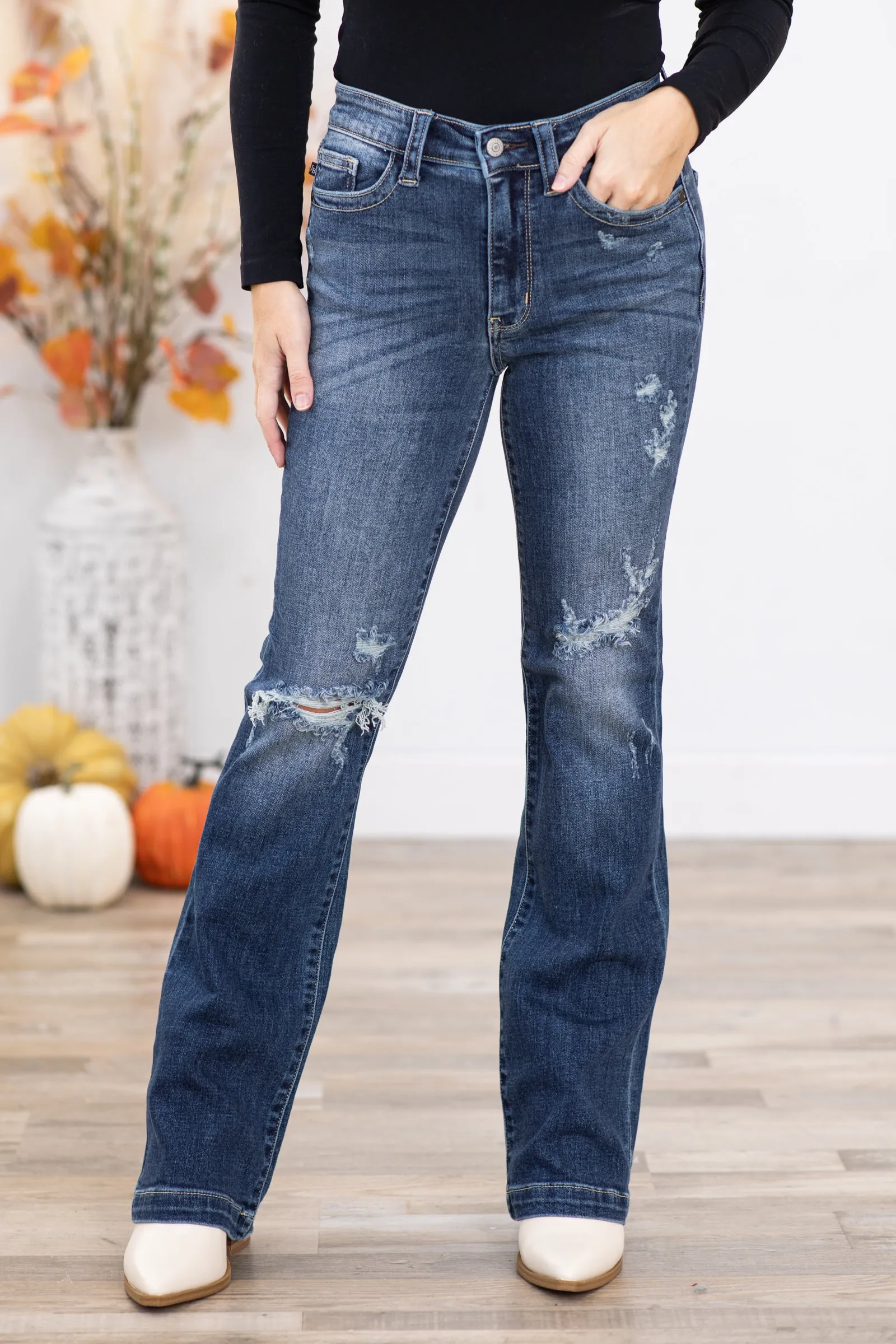 Judy Blue Distressed Hand Sanded Wash Jeans