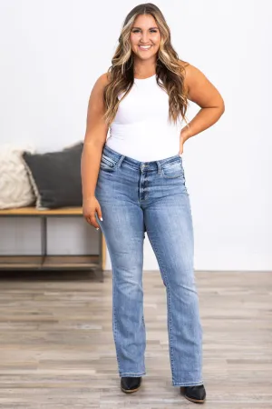 Judy Blue Light Wash Mid Rise Bootcut Jeans