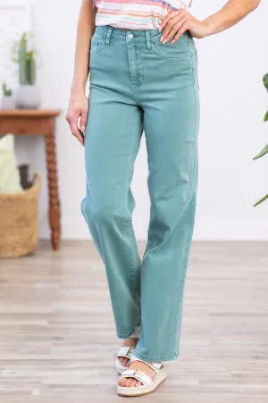 Judy Blue Turquoise Bootcut Jeans