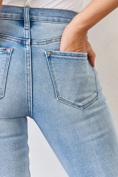 Kancan Mid Rise Y2K Slit Bootcut Jeans - Online Exclusive