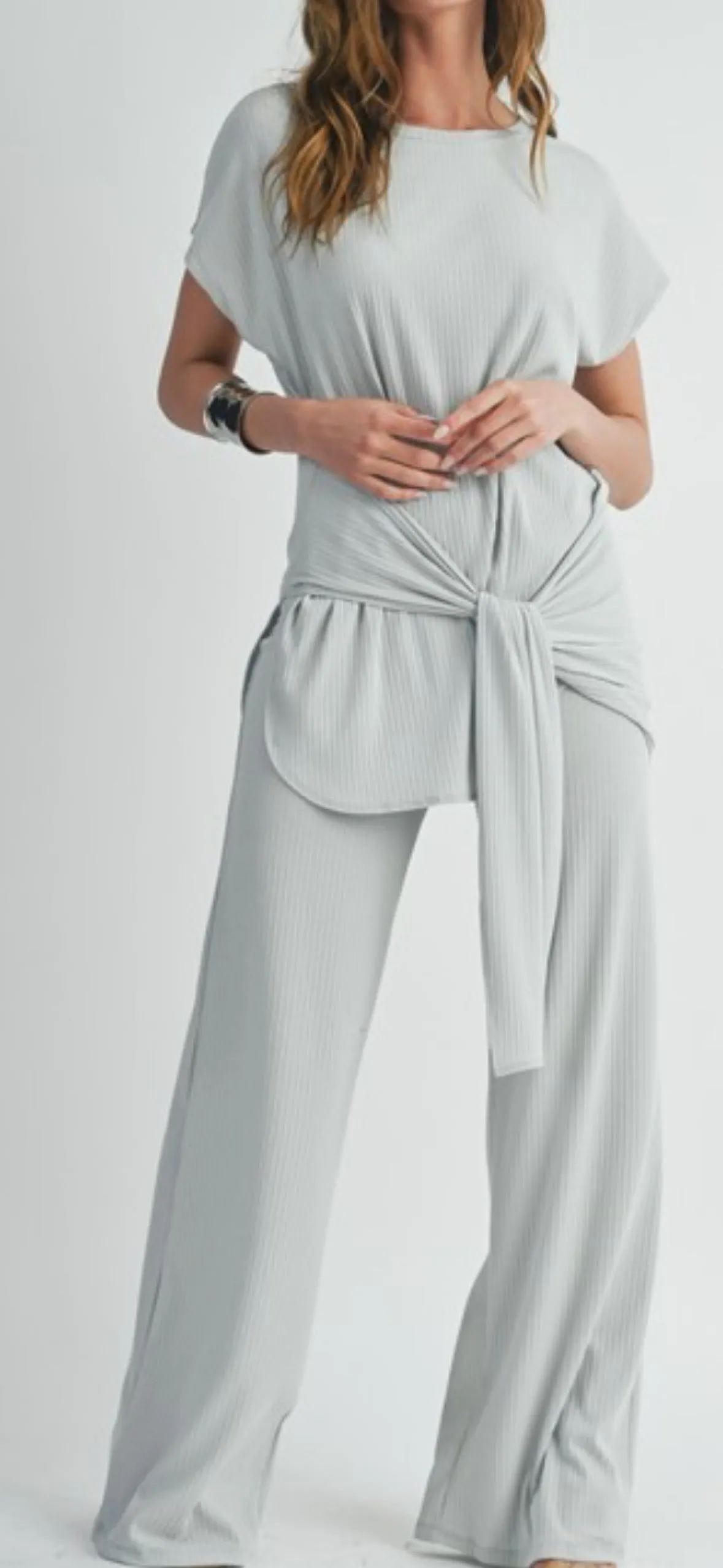 Katy Comfort Tie Up Pants set