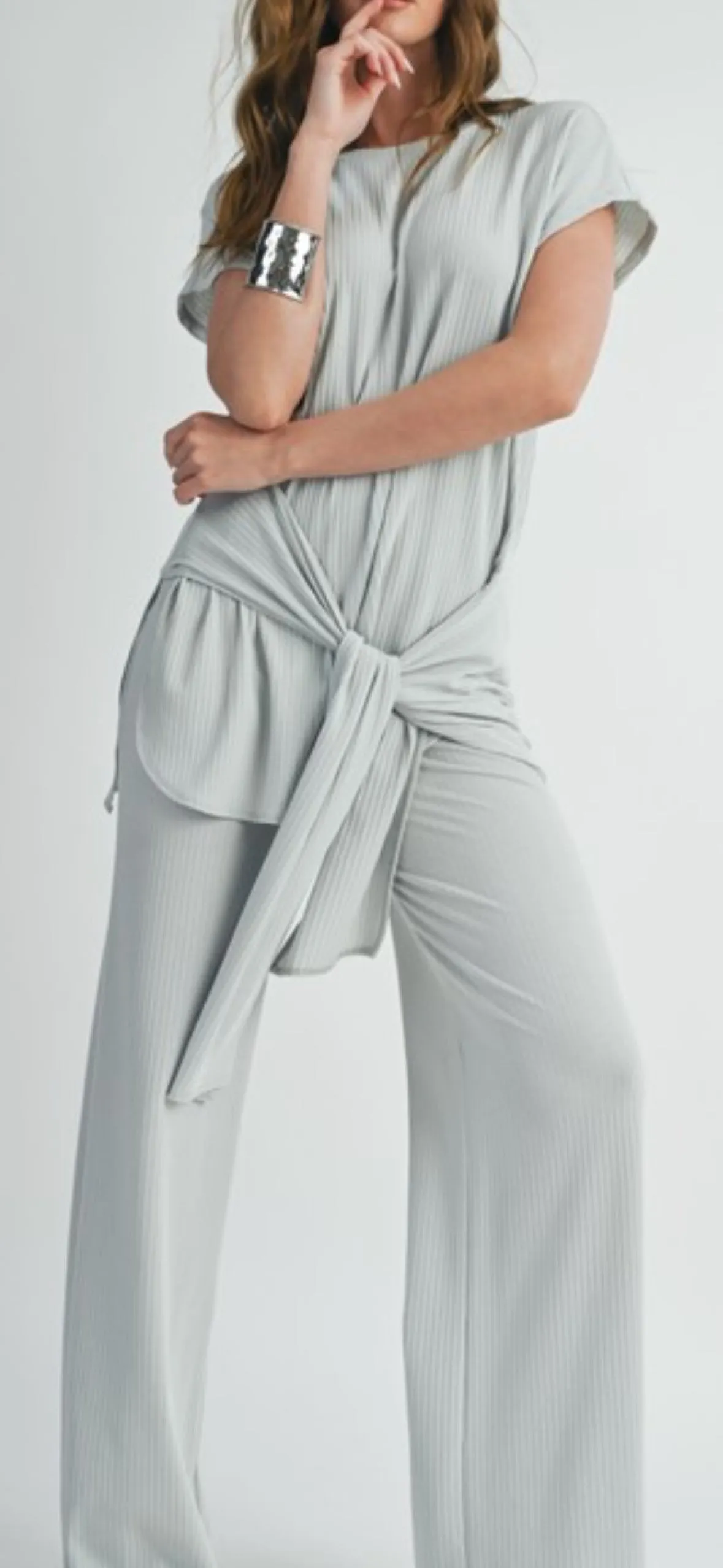 Katy Comfort Tie Up Pants set