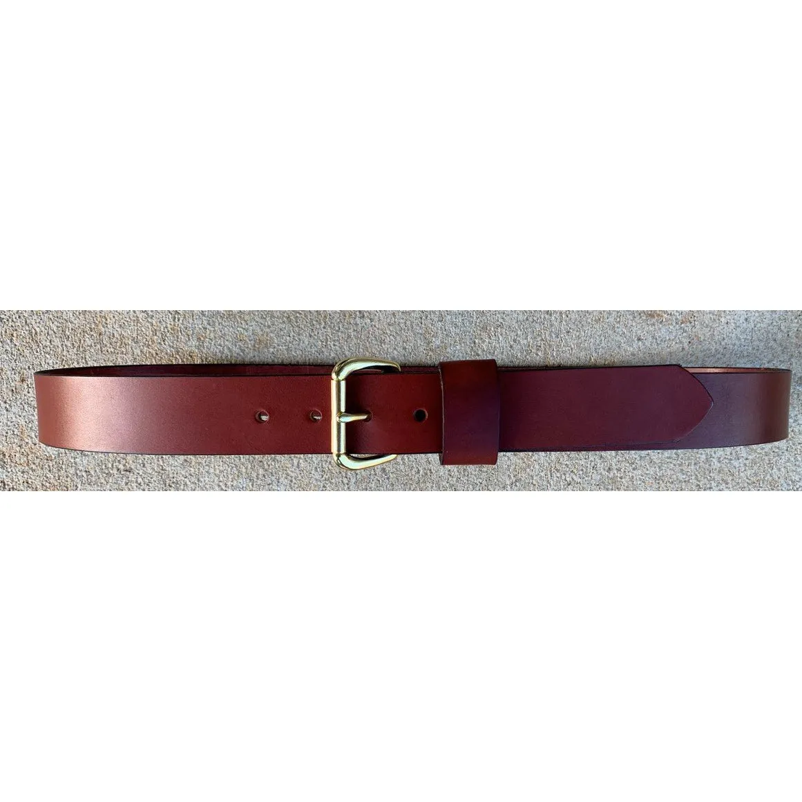 Kevin's 1.5 Inch Wide Chestnut/Oxblood Genuine Leather Belt