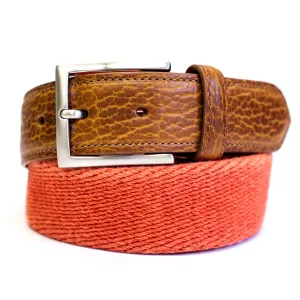 Kevin's American Made Stretch Canvas and Leather Belt