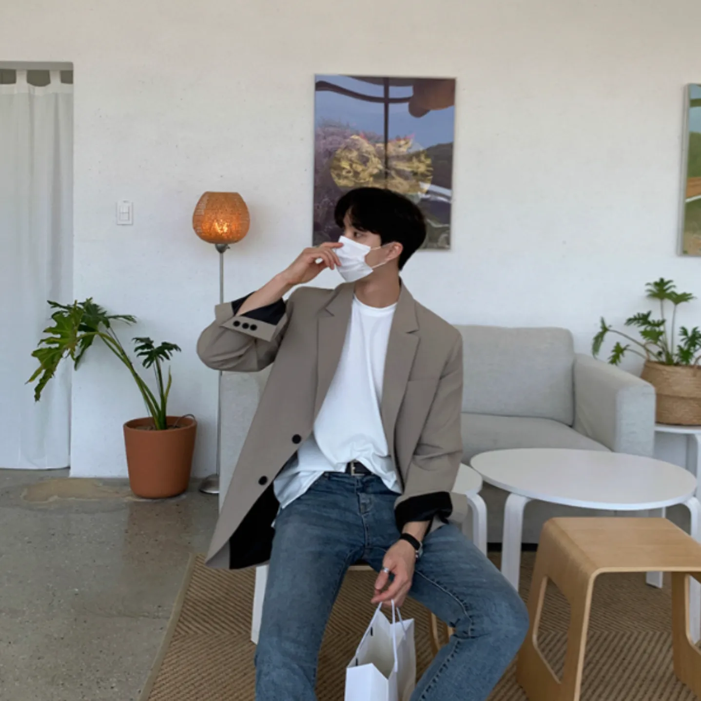 [Korean Style] 3 Colors Long Sleeved Casual Blazer