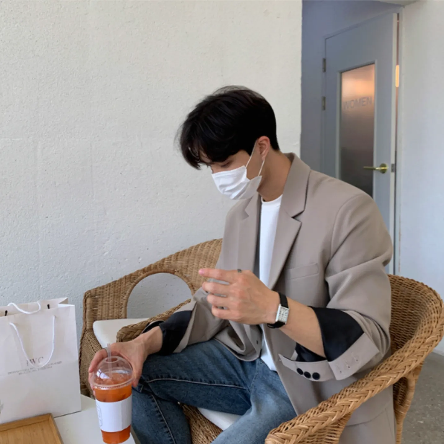 [Korean Style] 3 Colors Long Sleeved Casual Blazer