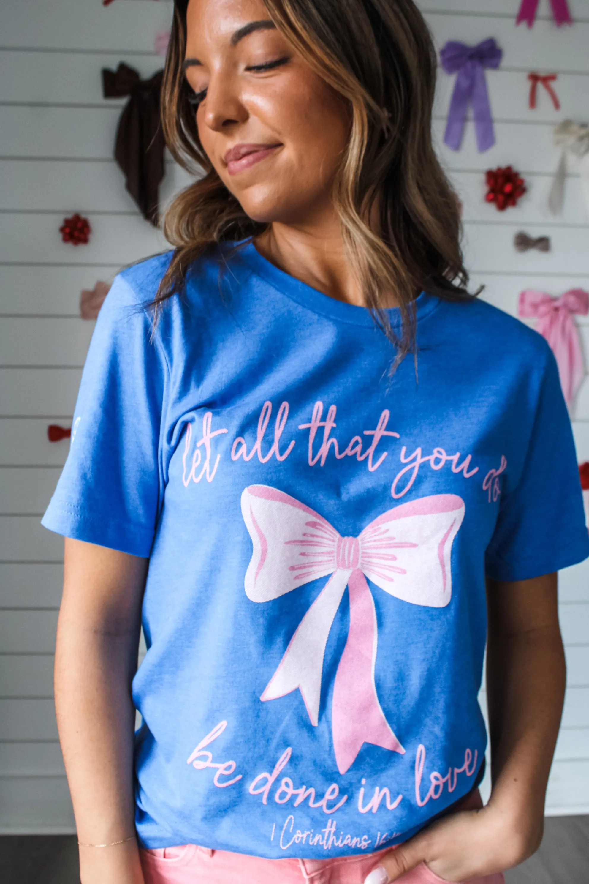Let All That You Do Graphic Tee • Heather Blue