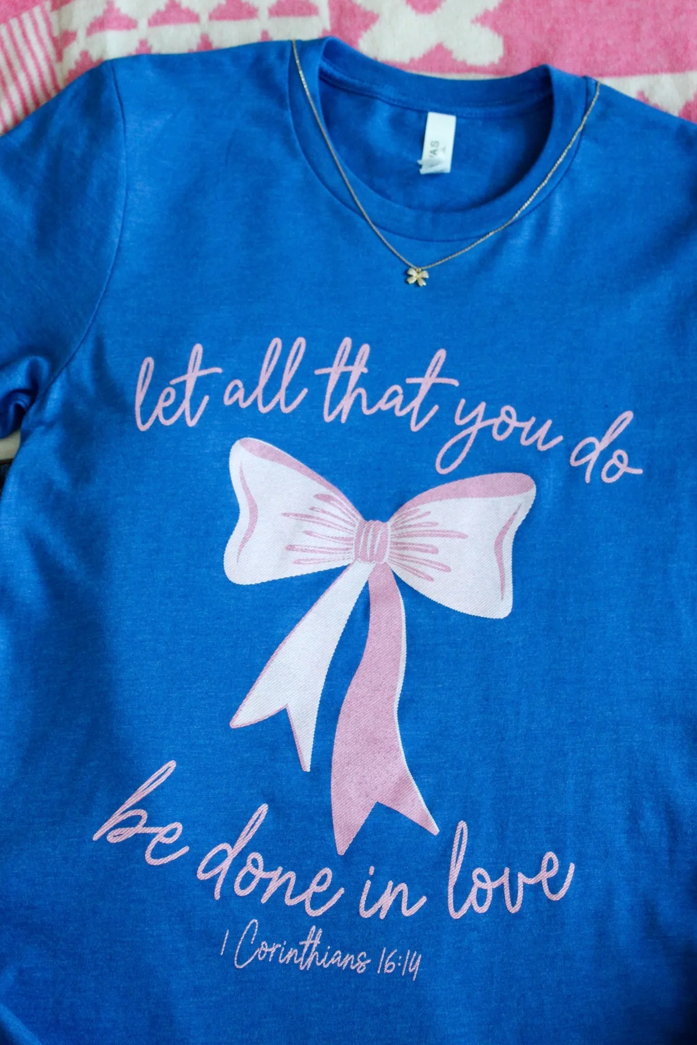 Let All That You Do Graphic Tee • Heather Blue