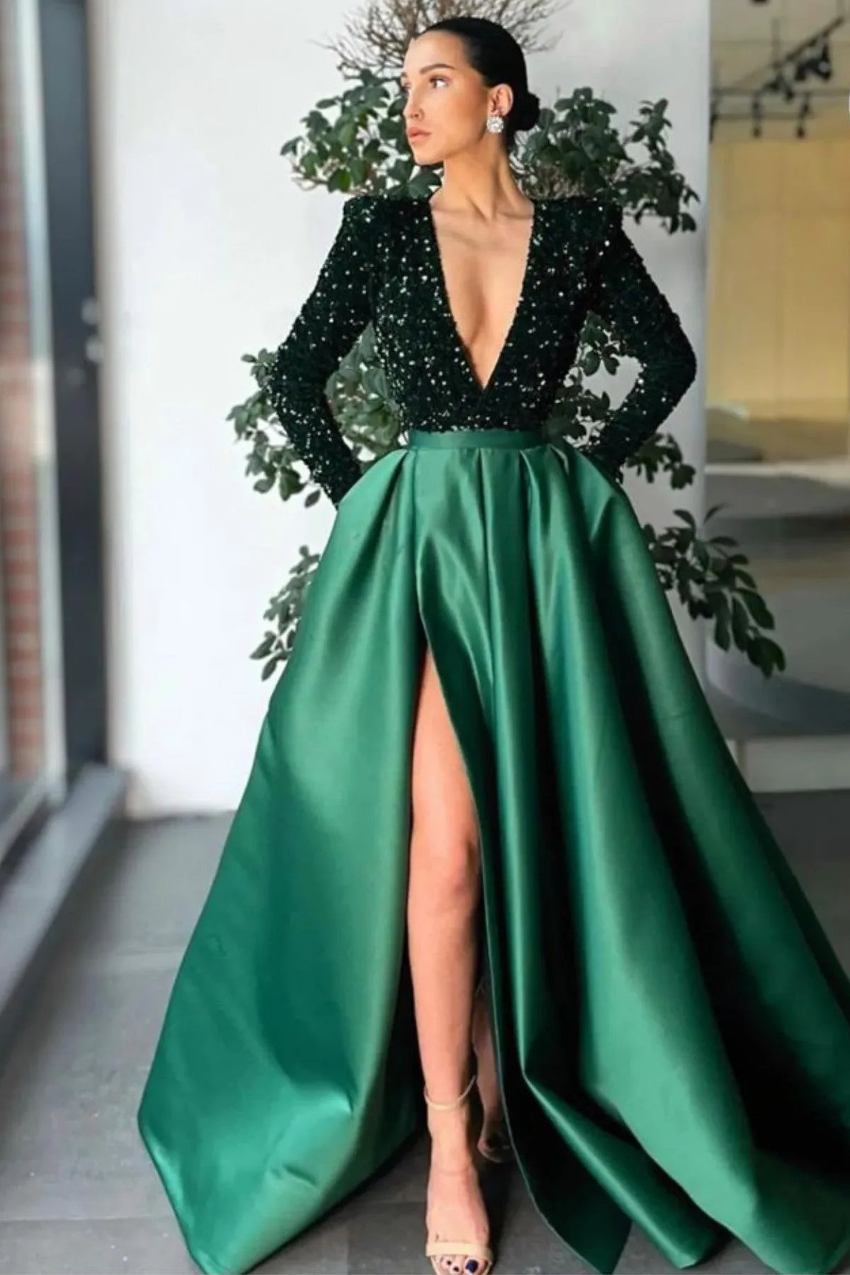 LIA STUBLLA Veronica Gown (Emerald)