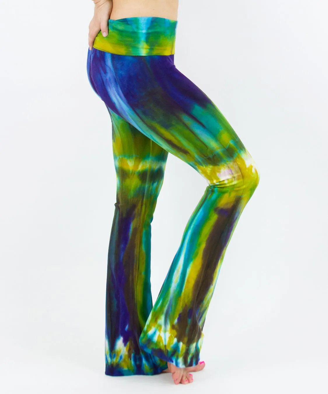 Lightning Burst Tie Dye Yoga Pants