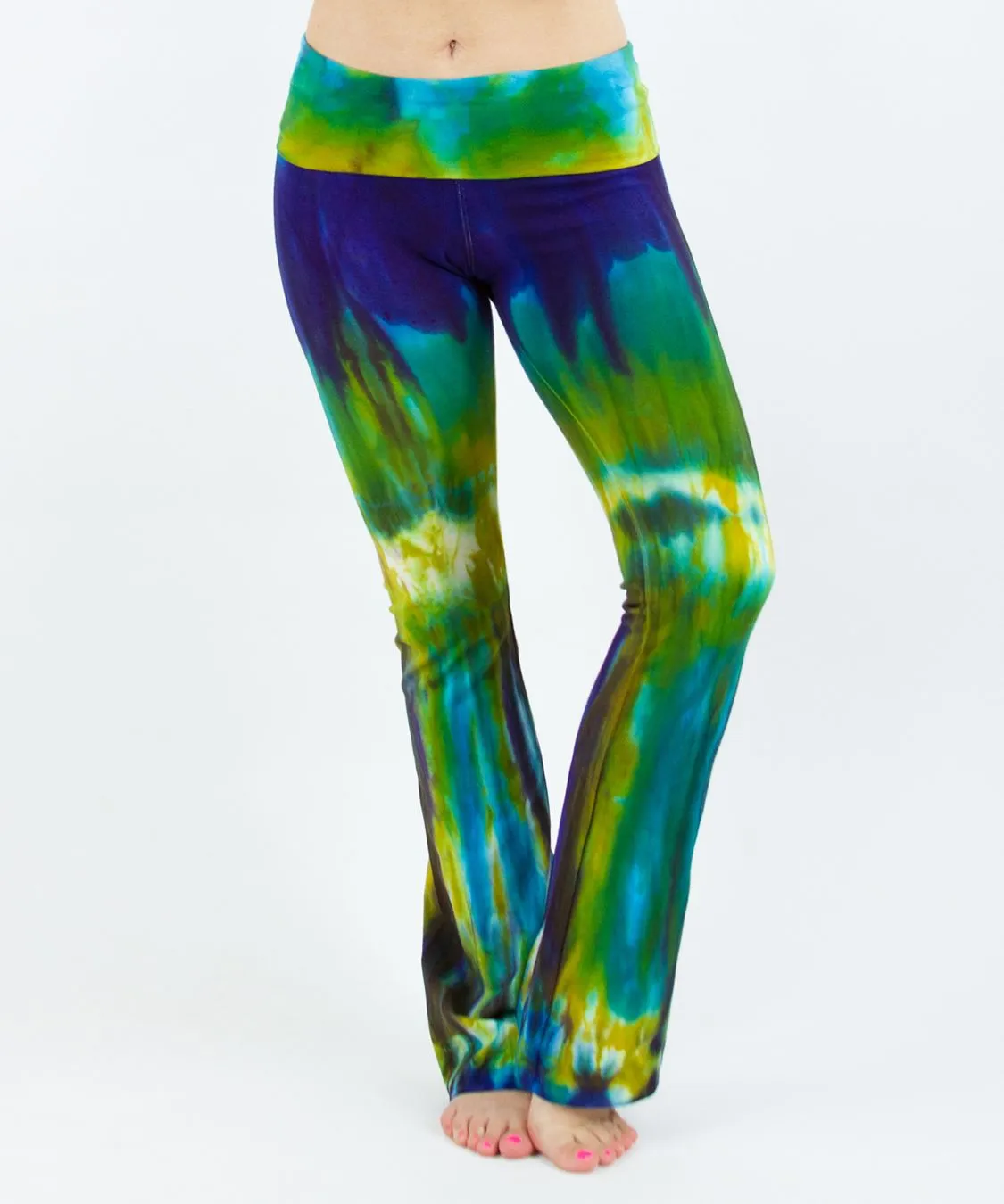 Lightning Burst Tie Dye Yoga Pants
