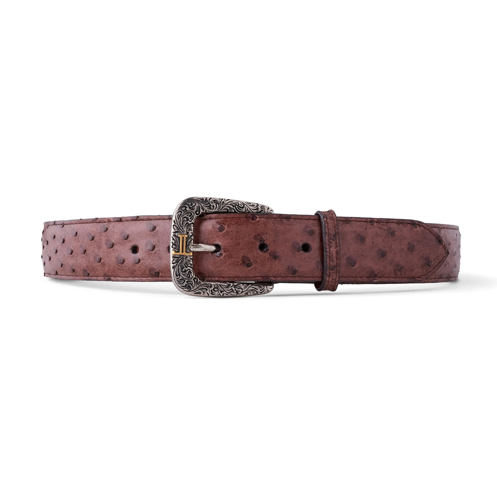 Lucchese Full Quill Ostrich Belt