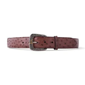 Lucchese Full Quill Ostrich Belt