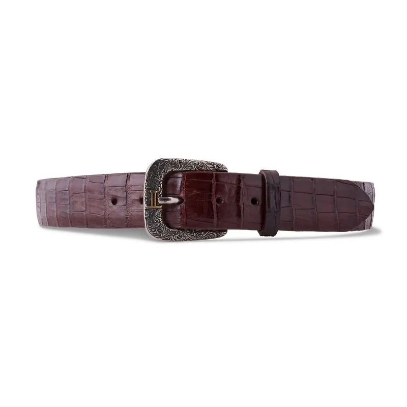 Lucchese Ultra Belly Caiman Belt