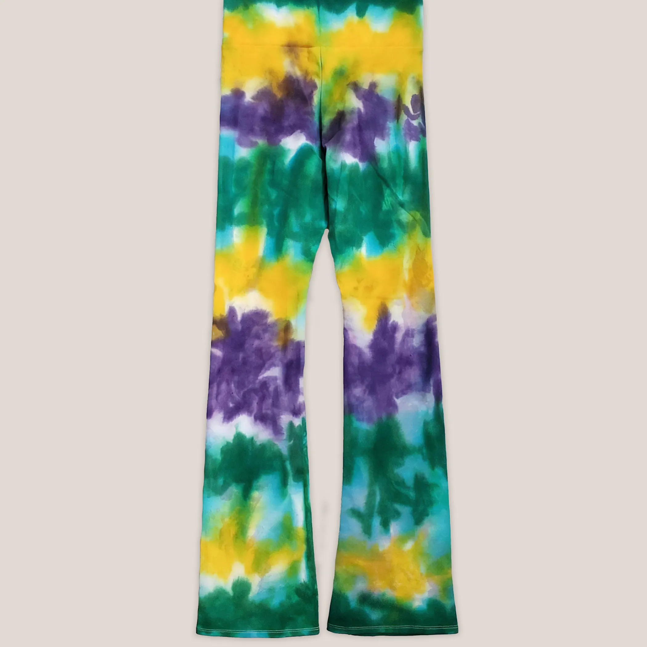 Mardi Gras Tie Dye Yoga Pants