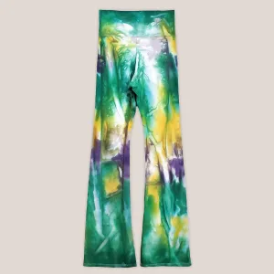Mardi Gras Tie Dye Yoga Pants