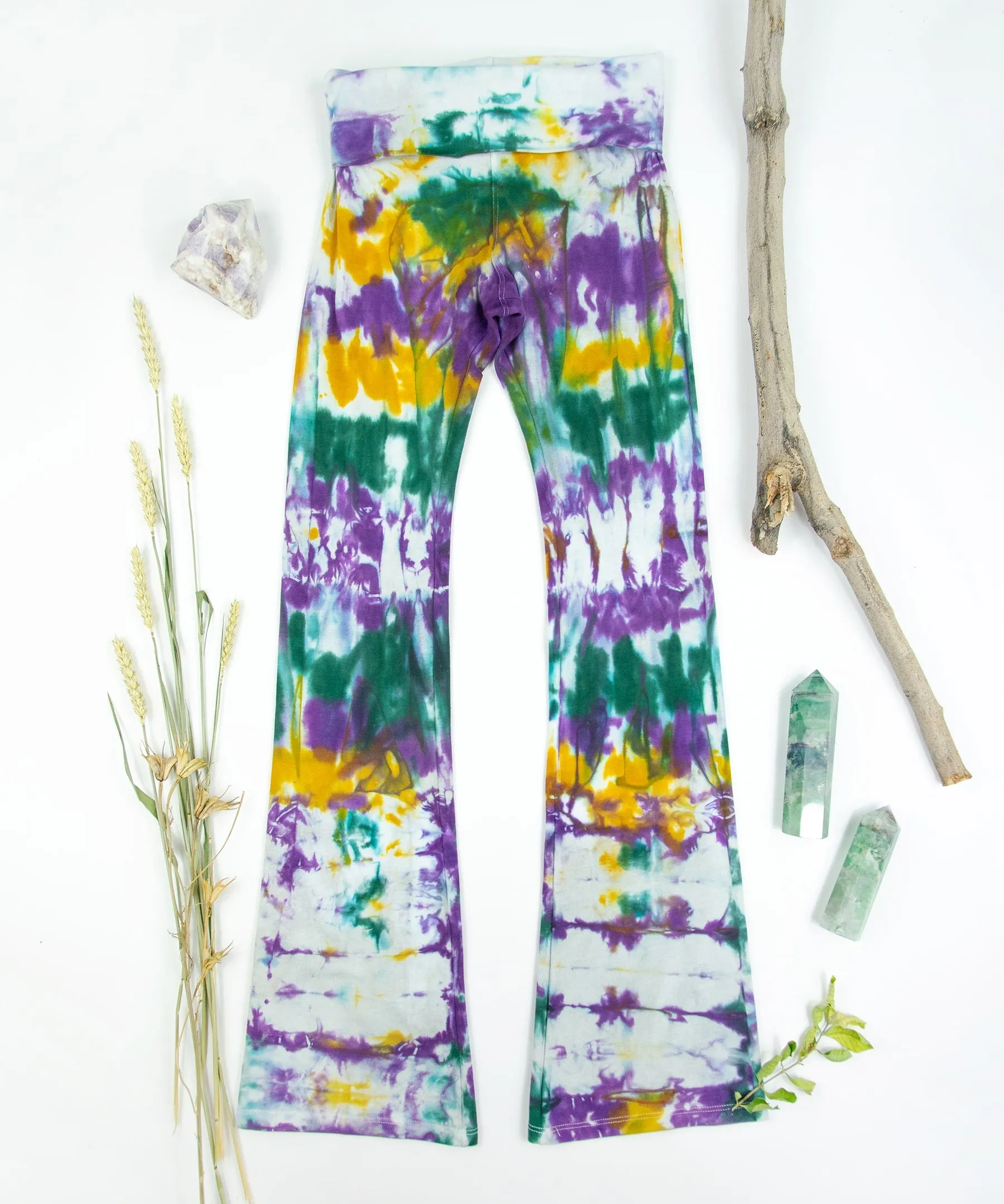 Mardi Gras Tie Dye Yoga Pants