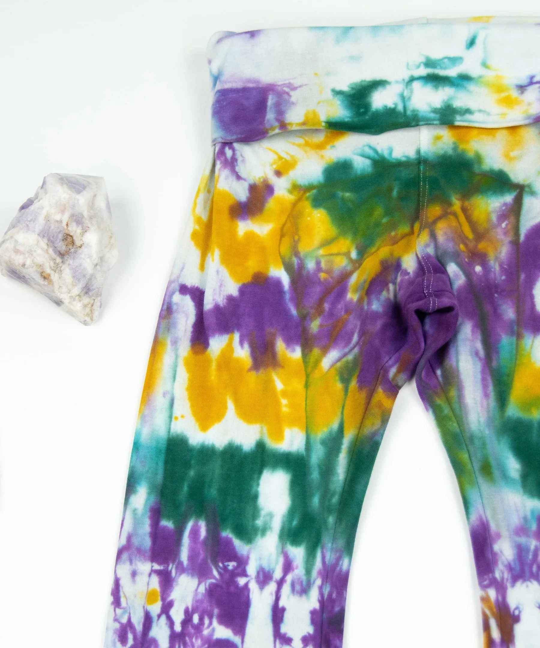 Mardi Gras Tie Dye Yoga Pants