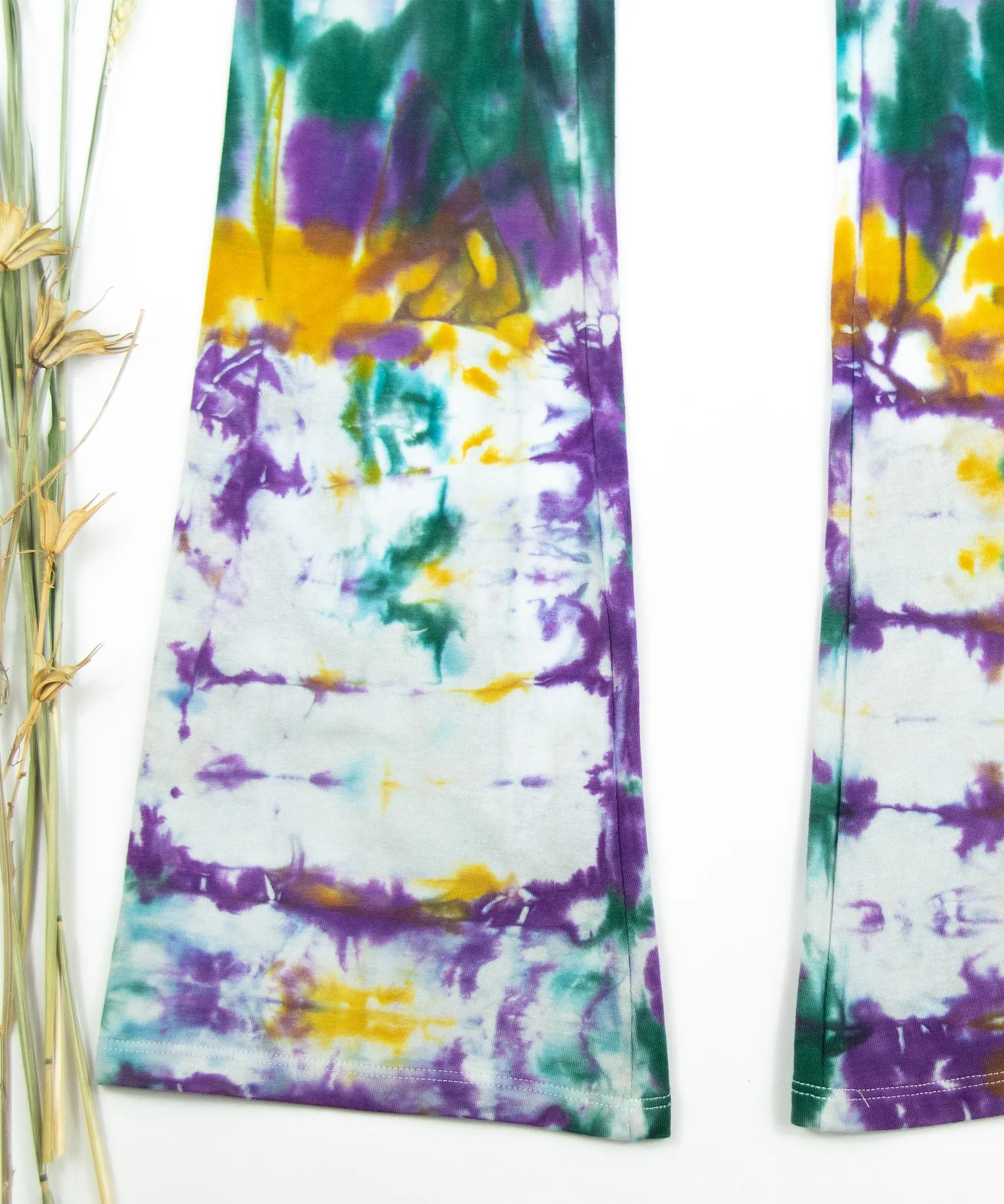 Mardi Gras Tie Dye Yoga Pants