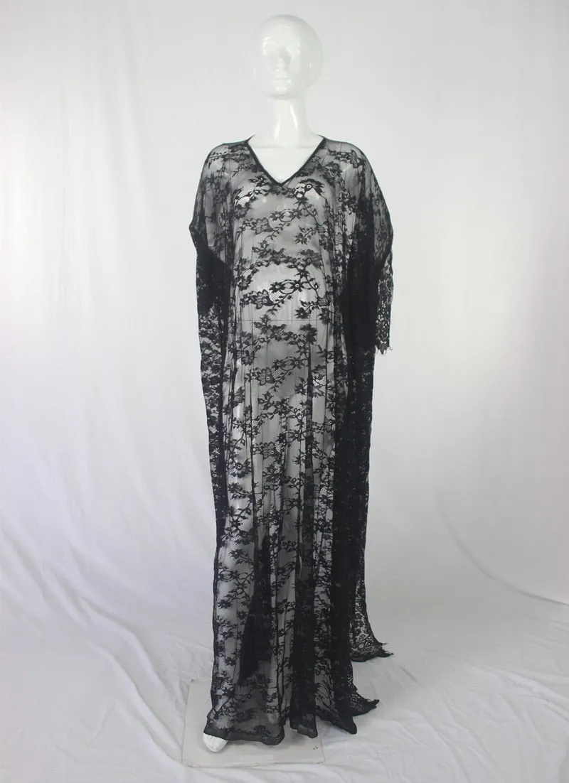 Maternity Photography Props Maxi Dresses See Through Eyelashes Lace