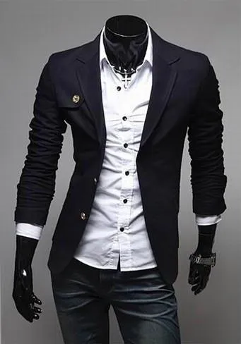 Men's Classic Single Breasted Blazer In 3 Colors