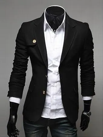 Men's Classic Single Breasted Blazer In 3 Colors