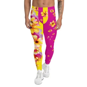 Mens Leggings, Floral Print