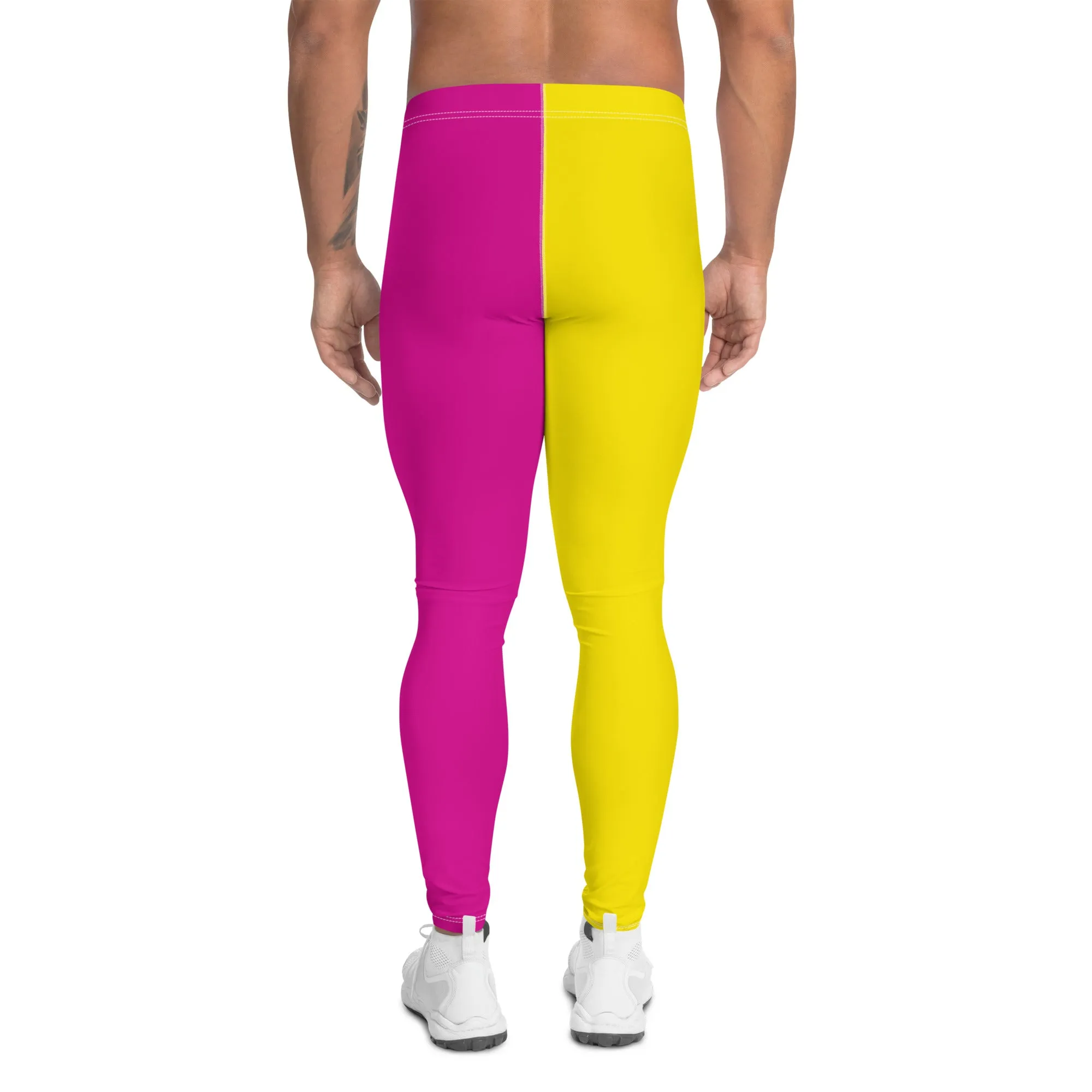 Mens Leggings, Monstera Print