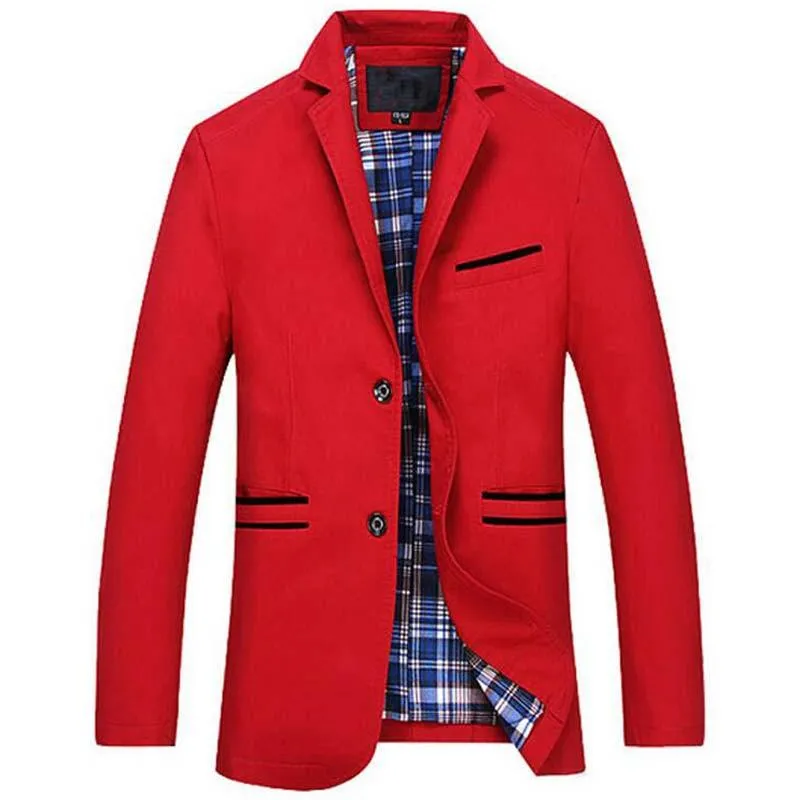 Men's Long Casual Business Turn Down Collar Jacket Up To 6XL