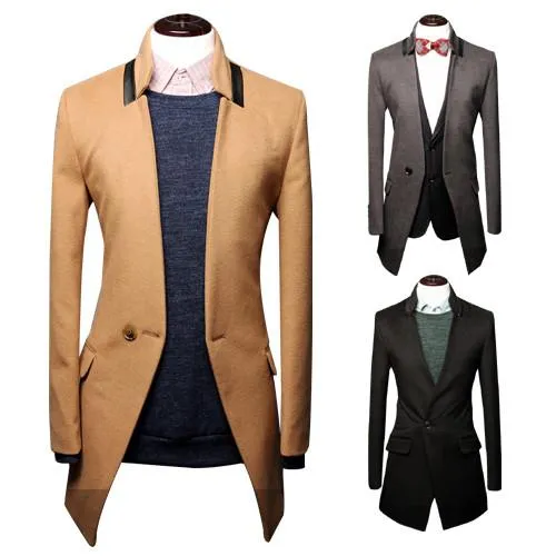 Men's Long Fashion Blazer