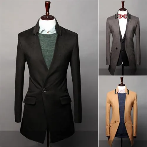 Men's Long Fashion Blazer