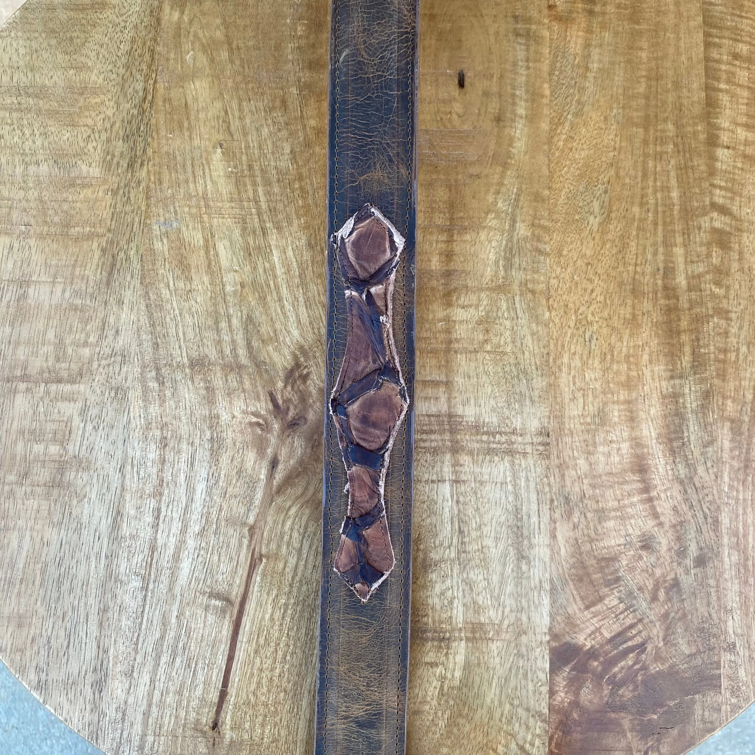 Men’s Rock’Em Brown Fish Skin Belt