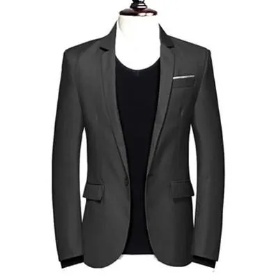 Men's Solid Color Blazer In 6 Colors