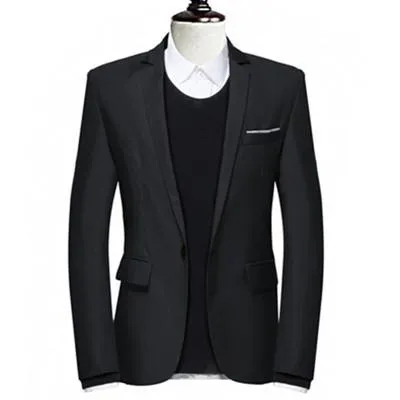 Men's Solid Color Blazer In 6 Colors