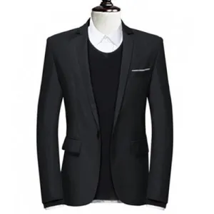 Men's Solid Color Blazer In 6 Colors
