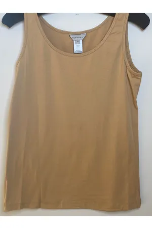 Multiples - Double Scoop Neck Tank M42103TM/M41203TW - Camel