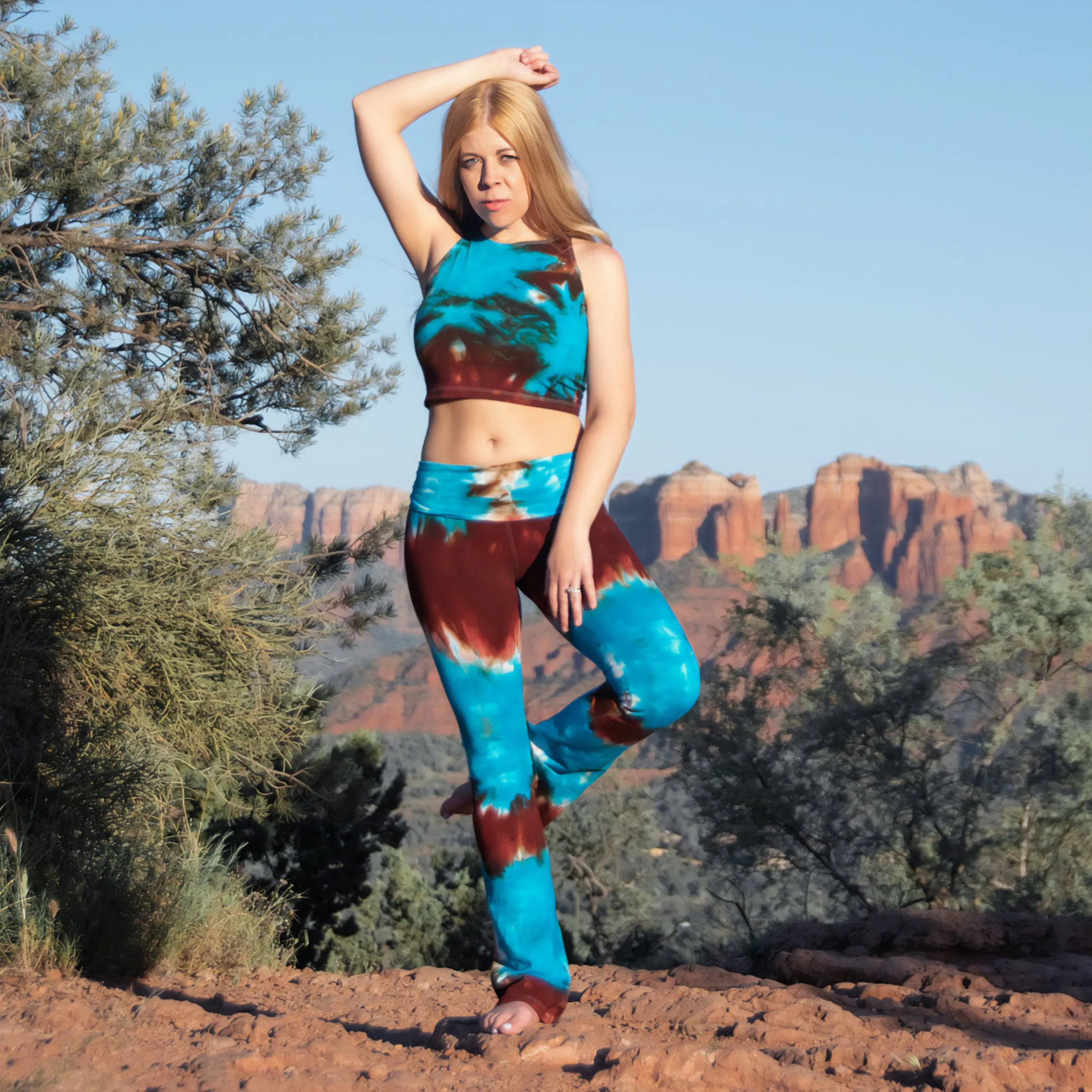 Navajo Jewel Tie Dye Yoga Pants
