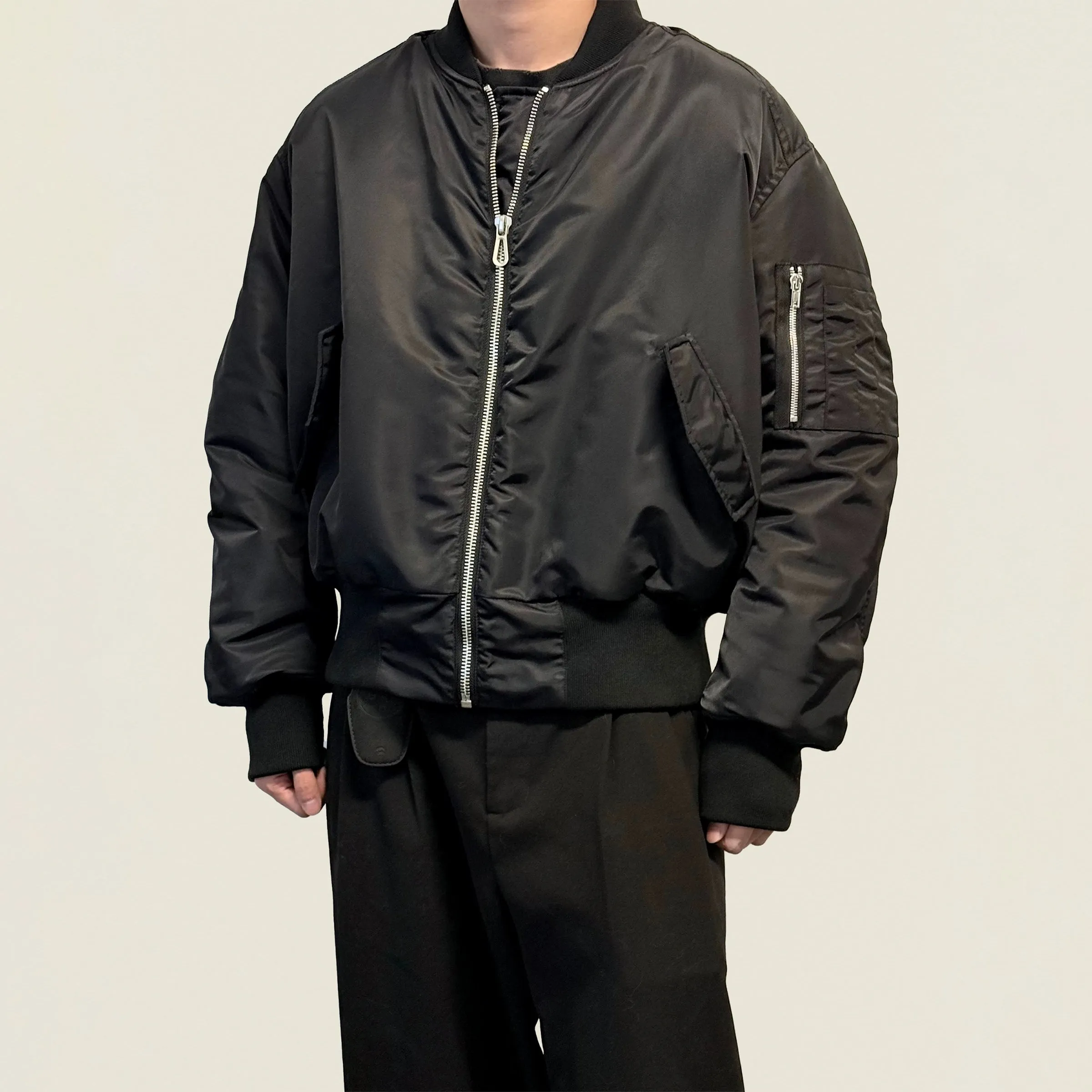 Nylon Bomber Jacket