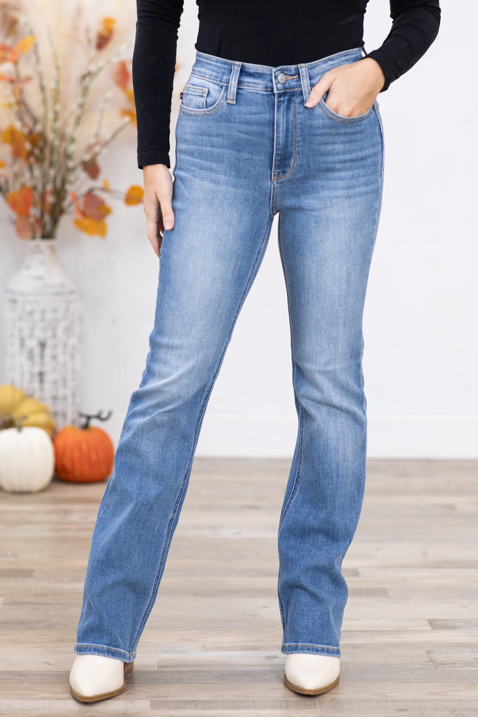 OLD PRODUCT Judy Blue Classic Wash Bootcut Jeans