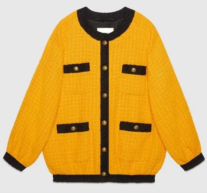 Oversized Tweed Bomber Jacket