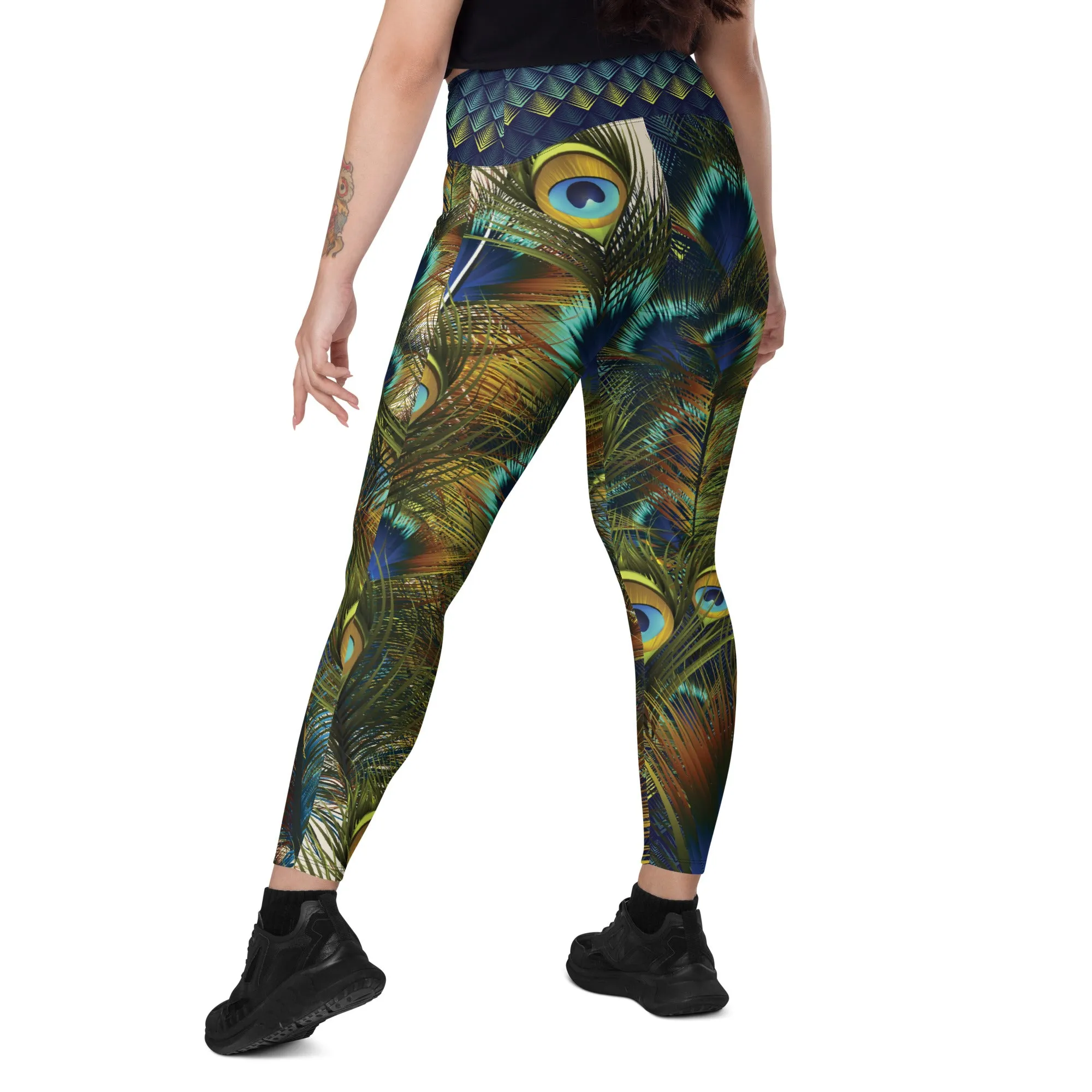 Peacock Leggings with pockets